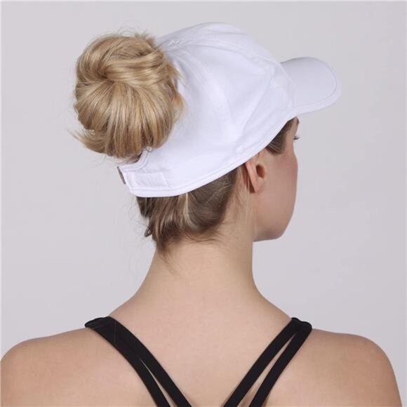 Womens Ponytail Baseball Cap - Ponytail Hats for Women, Curly Hair main image 6